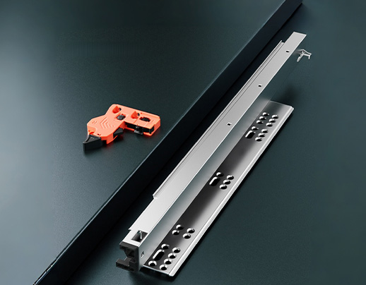 Three-sections Full Extension Synchronized Soft-closing Concealed Drawer Slides